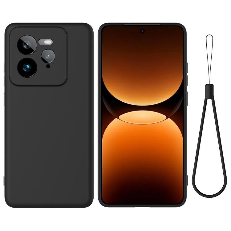 Solid Color Liquid Silicone Dropproof Full Coverage Phone Case