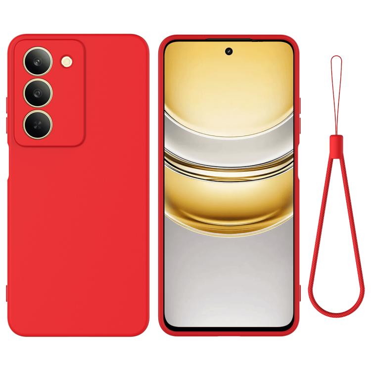 Solid Color Liquid Silicone Dropproof Full Coverage Phone Case
