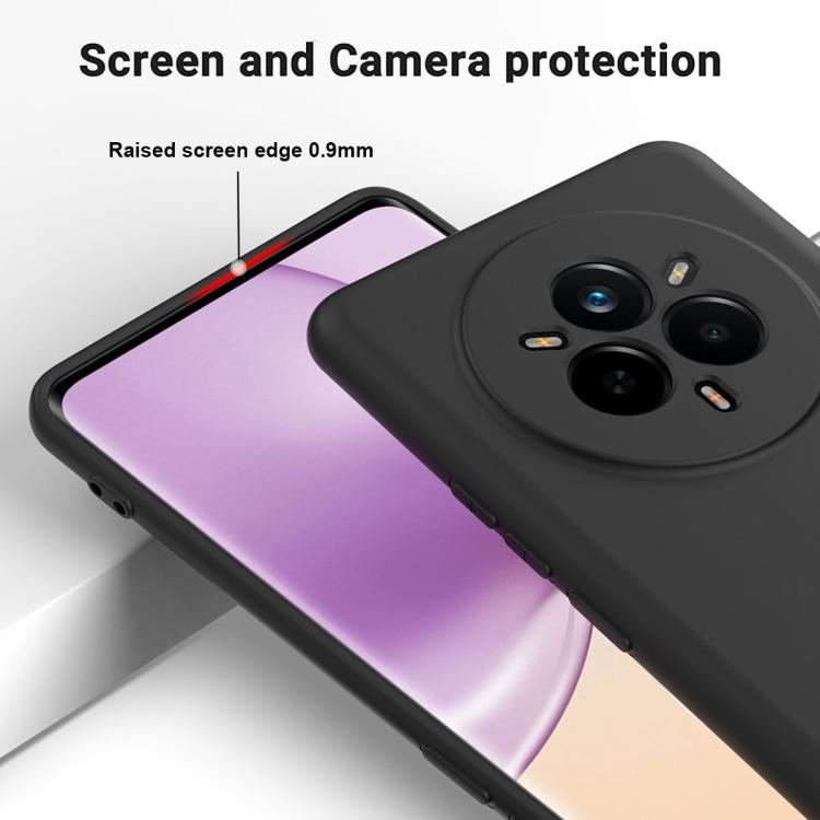 Solid Color Liquid Silicone Dropproof Full Coverage Phone Case