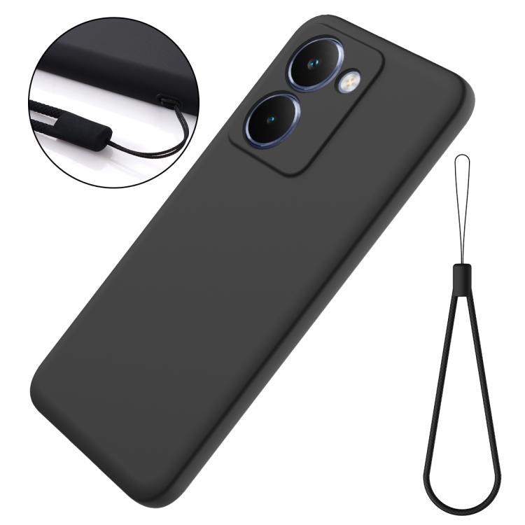 Solid Color Liquid Silicone Dropproof Full Coverage Phone Case