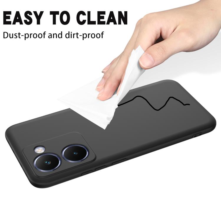 Solid Color Liquid Silicone Dropproof Full Coverage Phone Case