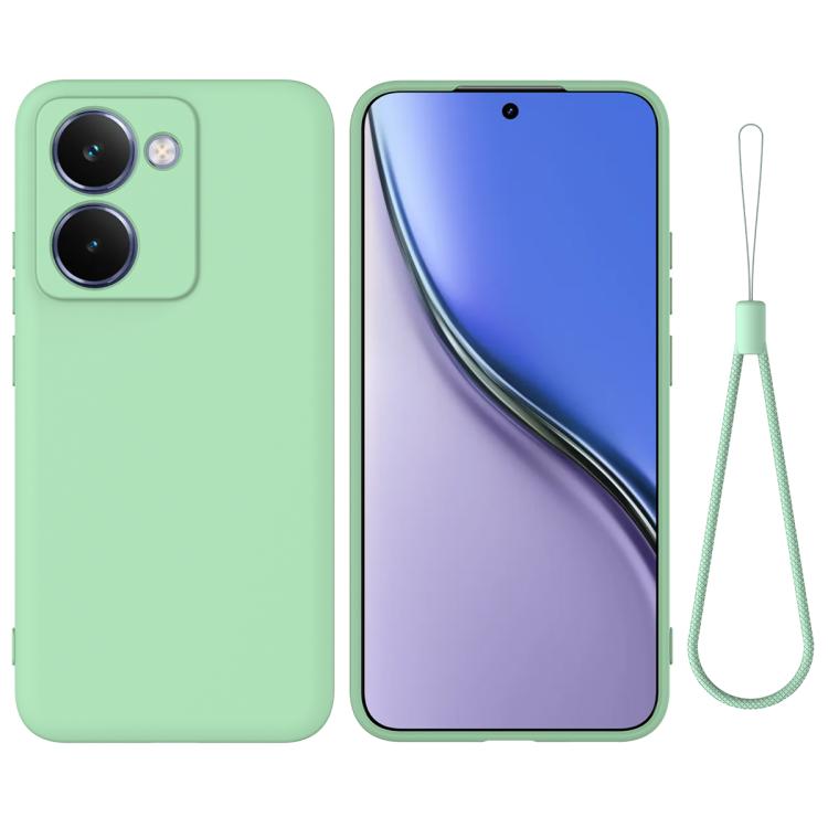 Solid Color Liquid Silicone Dropproof Full Coverage Phone Case