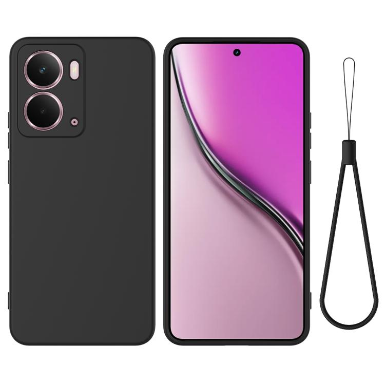 Solid Color Liquid Silicone Dropproof Full Coverage Phone Case