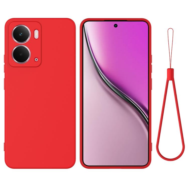 Solid Color Liquid Silicone Dropproof Full Coverage Phone Case
