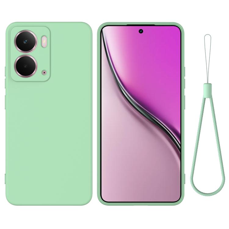 Solid Color Liquid Silicone Dropproof Full Coverage Phone Case