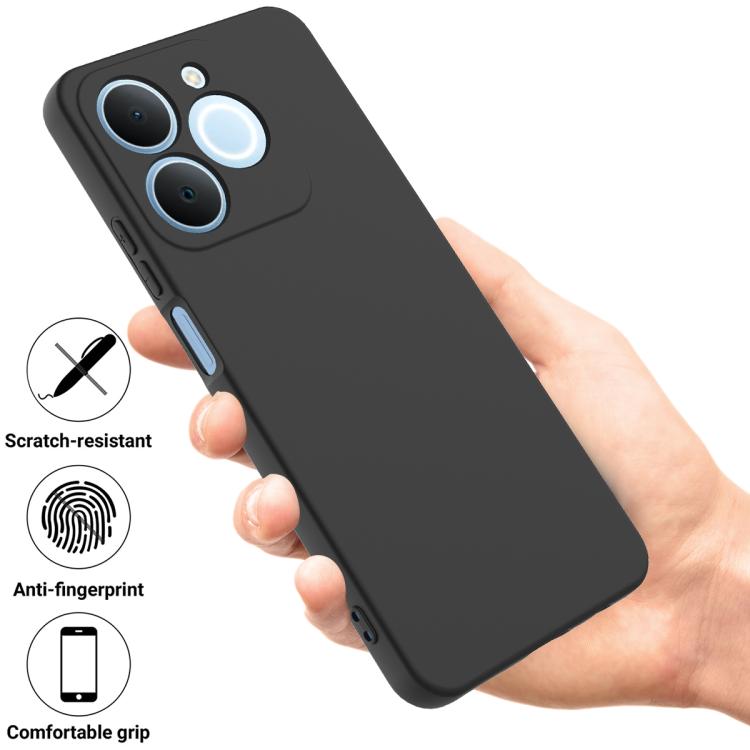 Solid Color Liquid Silicone Dropproof Full Coverage Phone Case