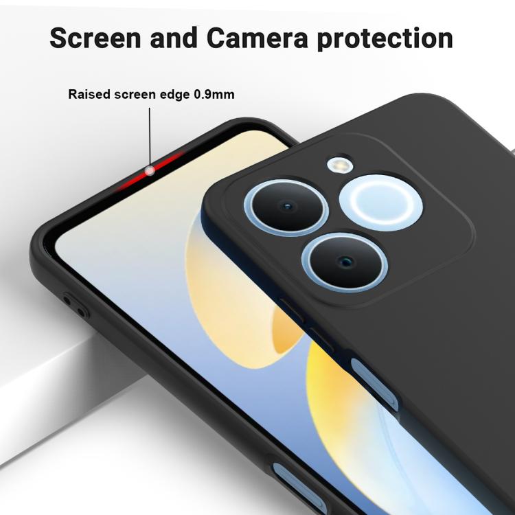 Solid Color Liquid Silicone Dropproof Full Coverage Phone Case