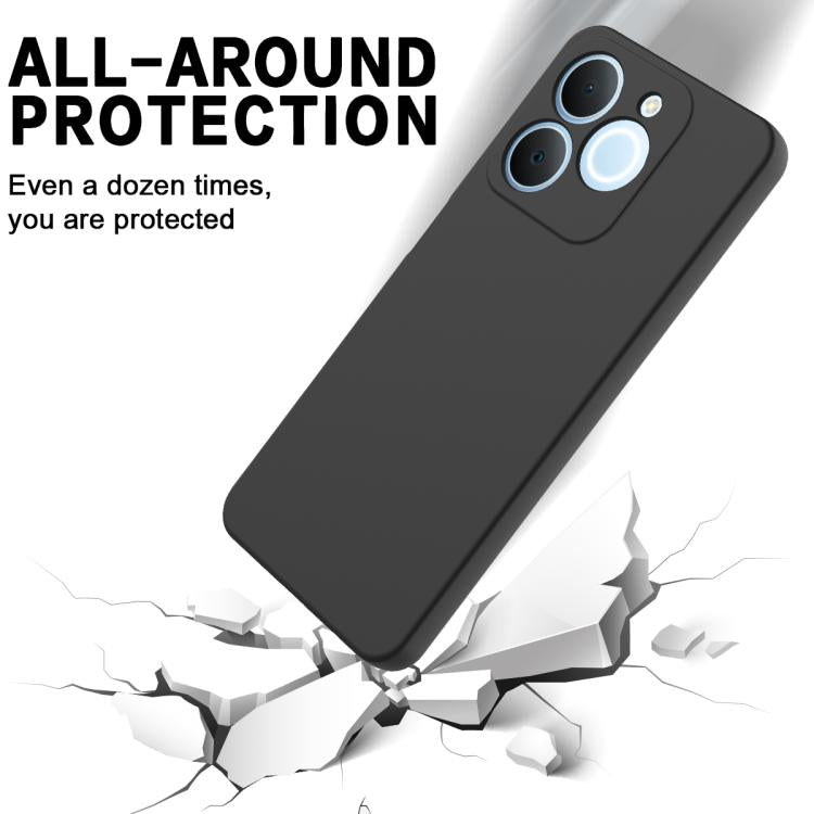 Solid Color Liquid Silicone Dropproof Full Coverage Phone Case