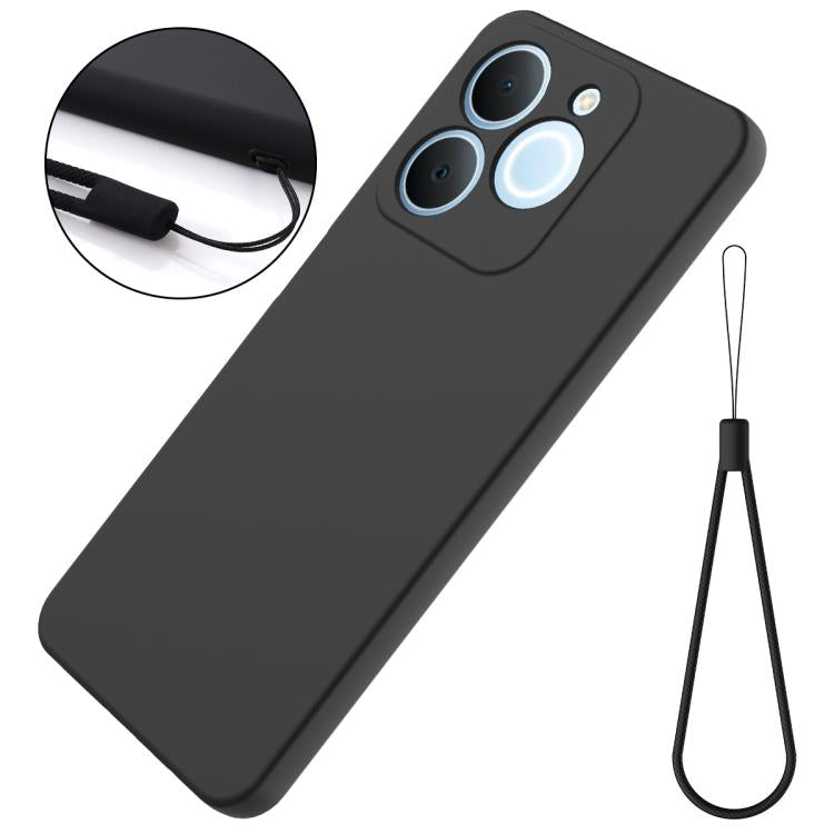 Solid Color Liquid Silicone Dropproof Full Coverage Phone Case