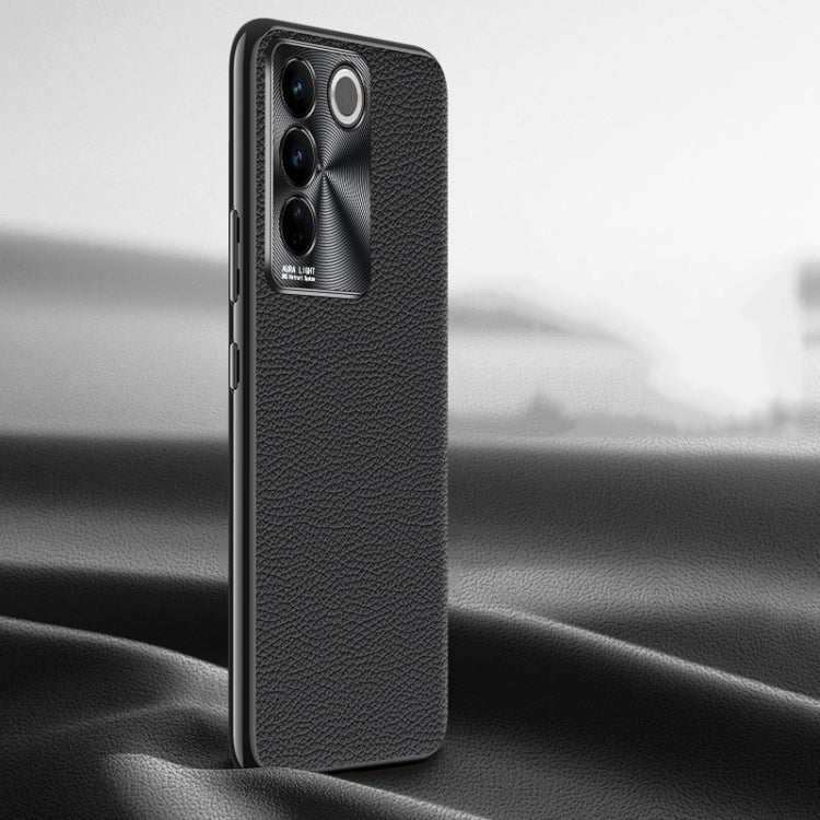 Litchi Texture Genuine Leather Phone Case, For vivo S16 / S16 Pro, For vivo S17 Pro, For vivo S17, For vivo X90 Pro, For vivo X90, For vivo X90 Pro+