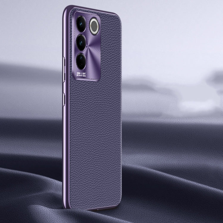 Litchi Texture Genuine Leather Phone Case, For vivo S16 / S16 Pro, For vivo S17 Pro, For vivo S17, For vivo X90 Pro, For vivo X90, For vivo X90 Pro+