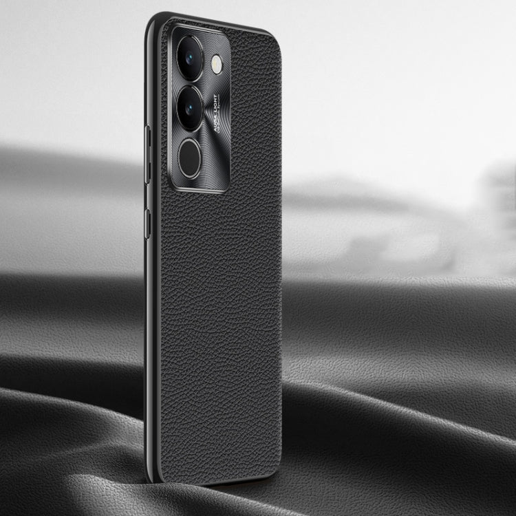Litchi Texture Genuine Leather Phone Case, For vivo S16 / S16 Pro, For vivo S17 Pro, For vivo S17, For vivo X90 Pro, For vivo X90, For vivo X90 Pro+