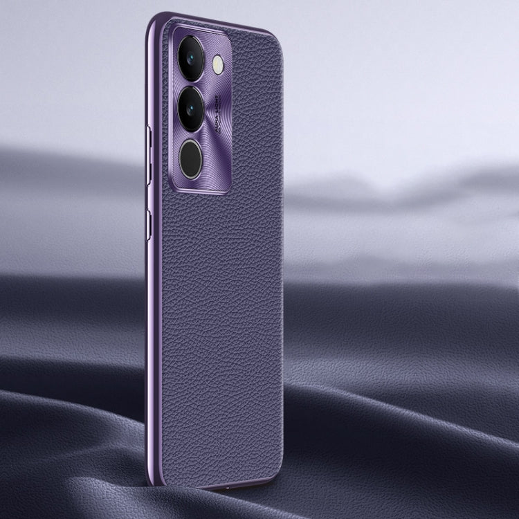 Litchi Texture Genuine Leather Phone Case, For vivo S16 / S16 Pro, For vivo S17 Pro, For vivo S17, For vivo X90 Pro, For vivo X90, For vivo X90 Pro+
