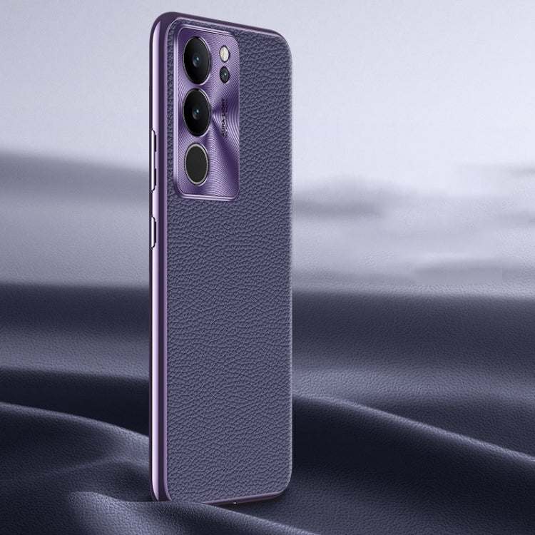 Litchi Texture Genuine Leather Phone Case, For vivo S16 / S16 Pro, For vivo S17 Pro, For vivo S17, For vivo X90 Pro, For vivo X90, For vivo X90 Pro+
