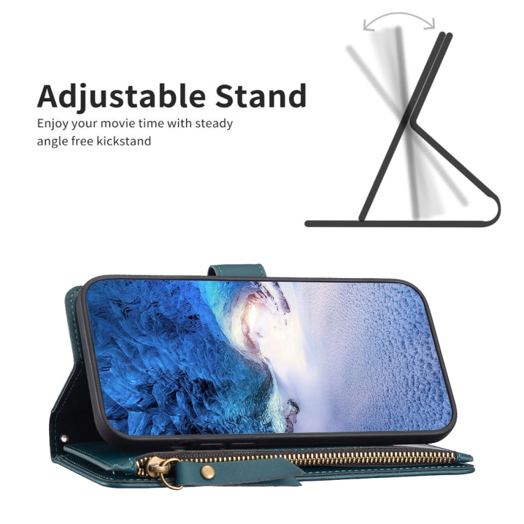 9 Card Slots Zipper Wallet Leather Flip Phone Case, For Realme C55, For Realme C53