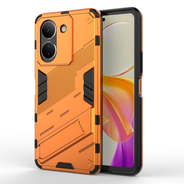 Punk Armor 2 in 1 PC + TPU Phone Case with Holder, For vivo Y78 Global, For vivo Y27 4G Global