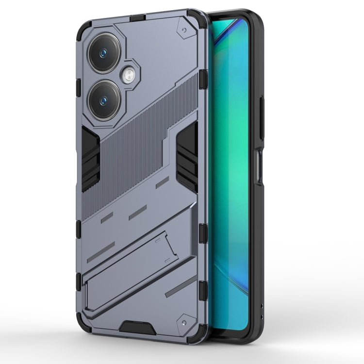 Punk Armor 2 in 1 PC + TPU Phone Case with Holder, For vivo Y78 Global, For vivo Y27 4G Global