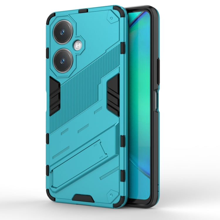 Punk Armor 2 in 1 PC + TPU Phone Case with Holder, For vivo Y78 Global, For vivo Y27 4G Global