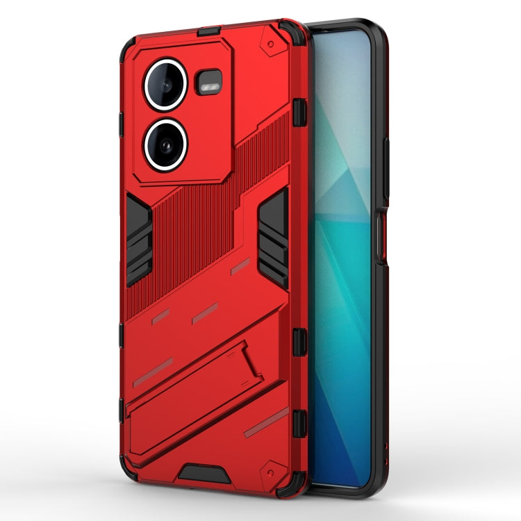 Punk Armor 2 in 1 PC + TPU Phone Case with Holder, For vivo Y200 5G Global, For vivo iQOO Z8, For vivo V29e