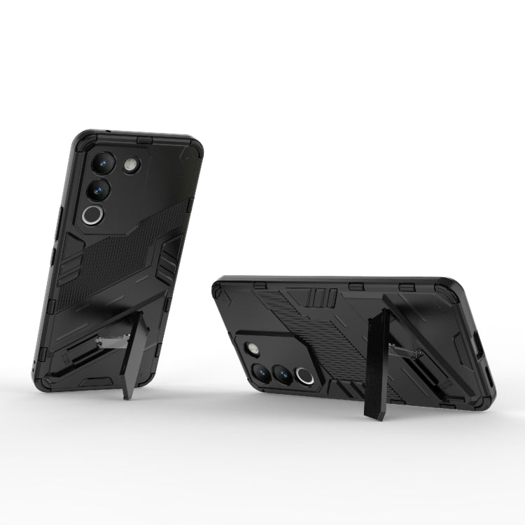 Punk Armor 2 in 1 PC + TPU Phone Case with Holder, For vivo Y200 5G Global, For vivo iQOO Z8, For vivo V29e
