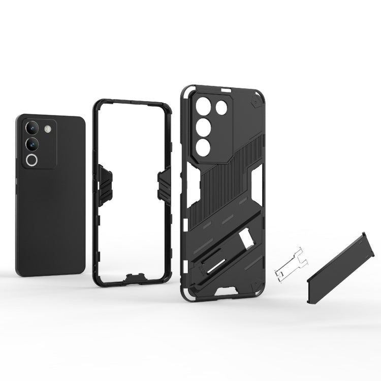 Punk Armor 2 in 1 PC + TPU Phone Case with Holder, For vivo Y200 5G Global, For vivo iQOO Z8, For vivo V29e
