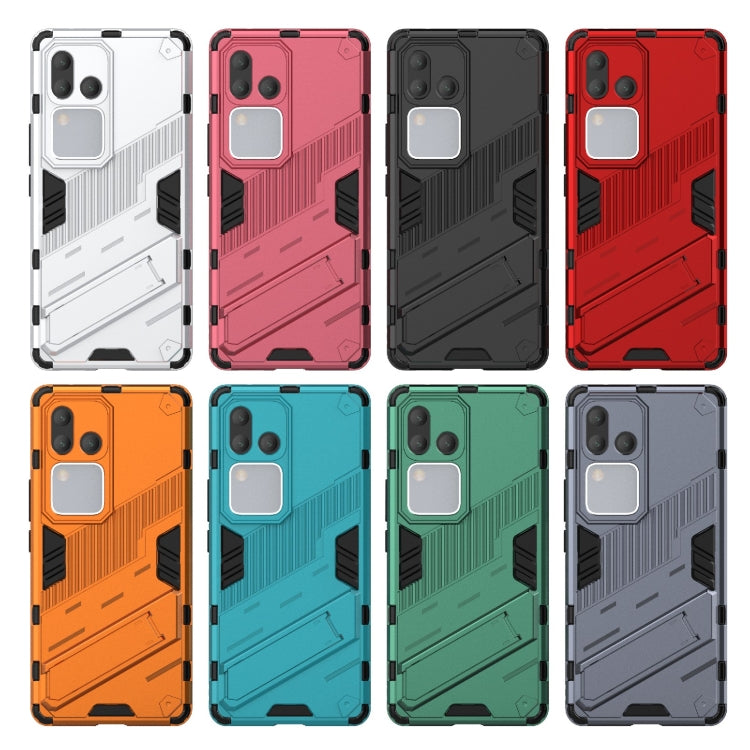 Punk Armor 2 in 1 PC + TPU Phone Case with Holder, For vivo S18 5G, For vivo iQOO 12 Pro 5G, For vivo iQOO 12 5G