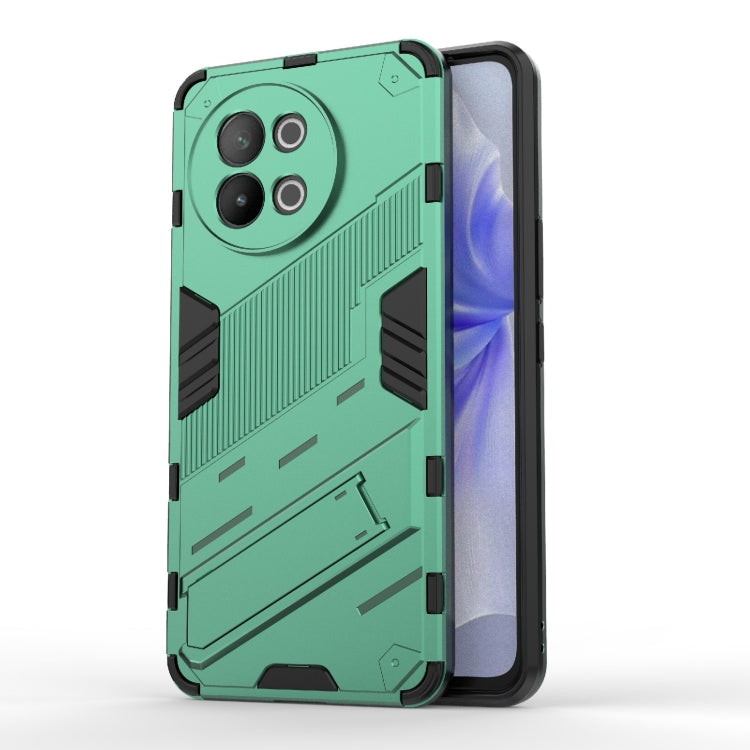 Punk Armor 2 in 1 PC + TPU Phone Case with Holder, For vivo iQOO Z9 Turbo 5G, For vivo iQOO Neo9 5G, For vivo S18E 5G