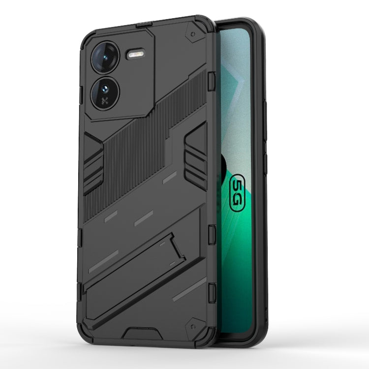 Punk Armor 2 in 1 PC + TPU Phone Case with Holder, For vivo V30e 5G Global, For vivo iQOO Z9X 5G, For vivo iQOO Z9 5G