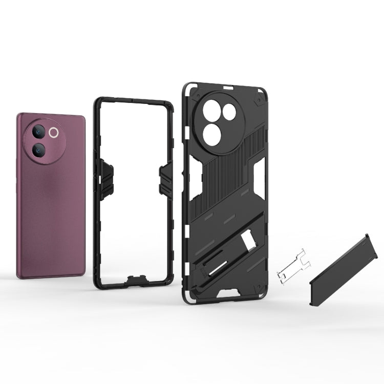 Punk Armor 2 in 1 PC + TPU Phone Case with Holder, For vivo V30e 5G Global, For vivo iQOO Z9X 5G, For vivo iQOO Z9 5G