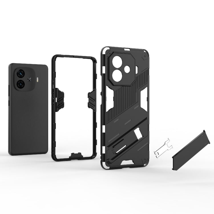 Punk Armor 2 in 1 PC + TPU Phone Case with Holder, For vivo iQOO Z9 Turbo 5G, For vivo iQOO Neo9 5G, For vivo S18E 5G