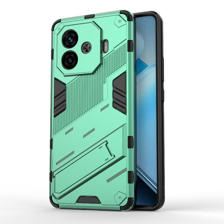 Punk Armor 2 in 1 PC + TPU Phone Case with Holder, For vivo iQOO Z9 Turbo 5G, For vivo iQOO Neo9 5G, For vivo S18E 5G