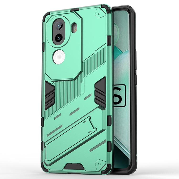 Punk Armor 2 in 1 PC + TPU Phone Case with Holder, For vivo V50 5G Global, For vivo iQOO Z9s Pro 5G India, For vivo iQOO Z9s 5G Global