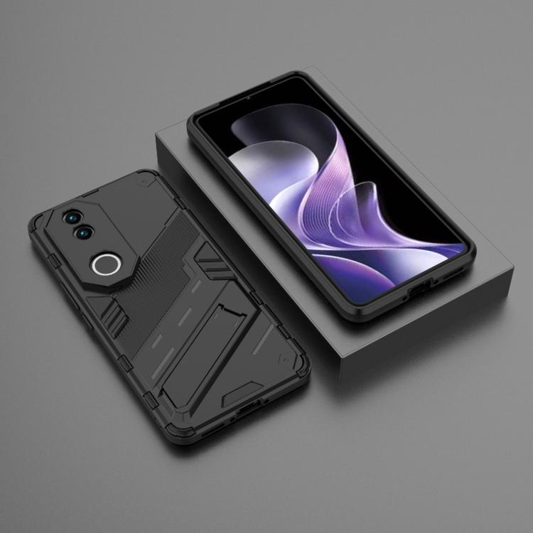Punk Armor 2 in 1 PC + TPU Phone Case with Holder, For vivo V50 5G Global, For vivo iQOO Z9s Pro 5G India, For vivo iQOO Z9s 5G Global