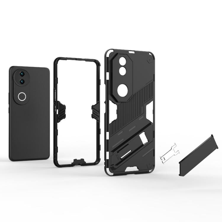 Punk Armor 2 in 1 PC + TPU Phone Case with Holder, For vivo V50 5G Global, For vivo iQOO Z9s Pro 5G India, For vivo iQOO Z9s 5G Global