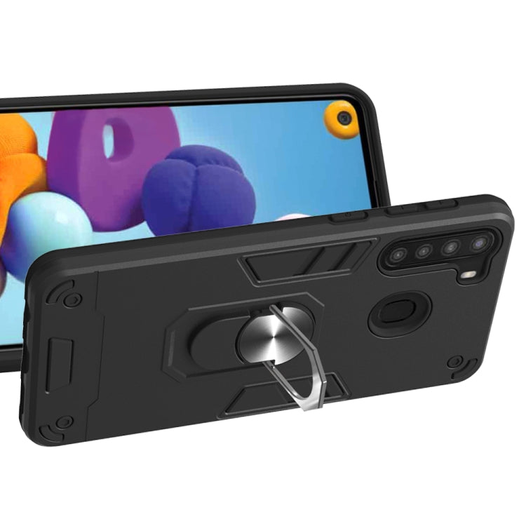 2 in 1 Armor Series PC + TPU Protective Case with Ring Holder, For Samsung Galaxy A70e, For Samsung Galaxy A11 / M11, For Samsung Galaxy A21(EU Version)