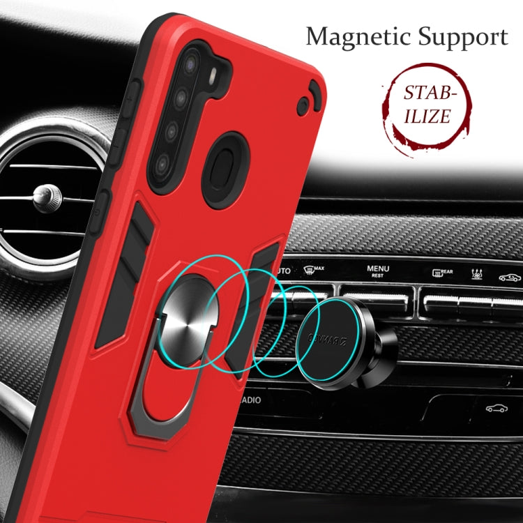 2 in 1 Armor Series PC + TPU Protective Case with Ring Holder, For Samsung Galaxy A70e, For Samsung Galaxy A11 / M11, For Samsung Galaxy A21(EU Version)