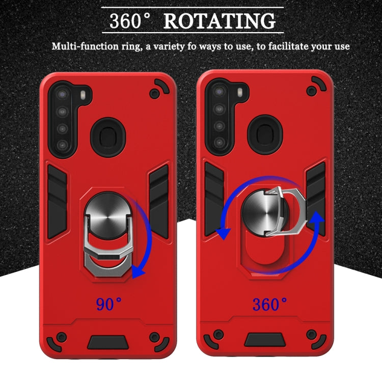 2 in 1 Armor Series PC + TPU Protective Case with Ring Holder, For Samsung Galaxy A70e, For Samsung Galaxy A11 / M11, For Samsung Galaxy A21(EU Version)