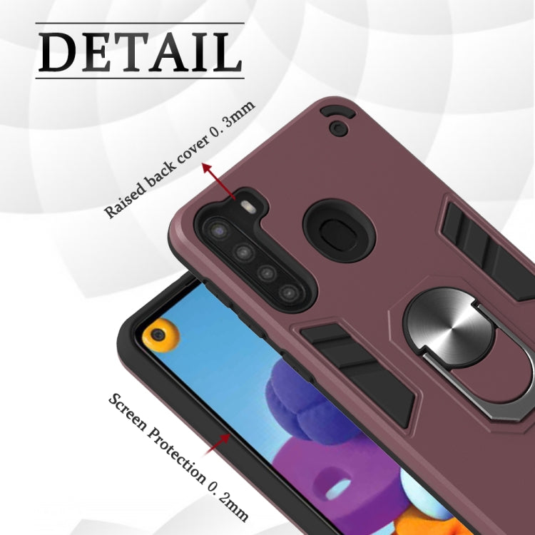 2 in 1 Armor Series PC + TPU Protective Case with Ring Holder, For Samsung Galaxy A70e, For Samsung Galaxy A11 / M11, For Samsung Galaxy A21(EU Version)
