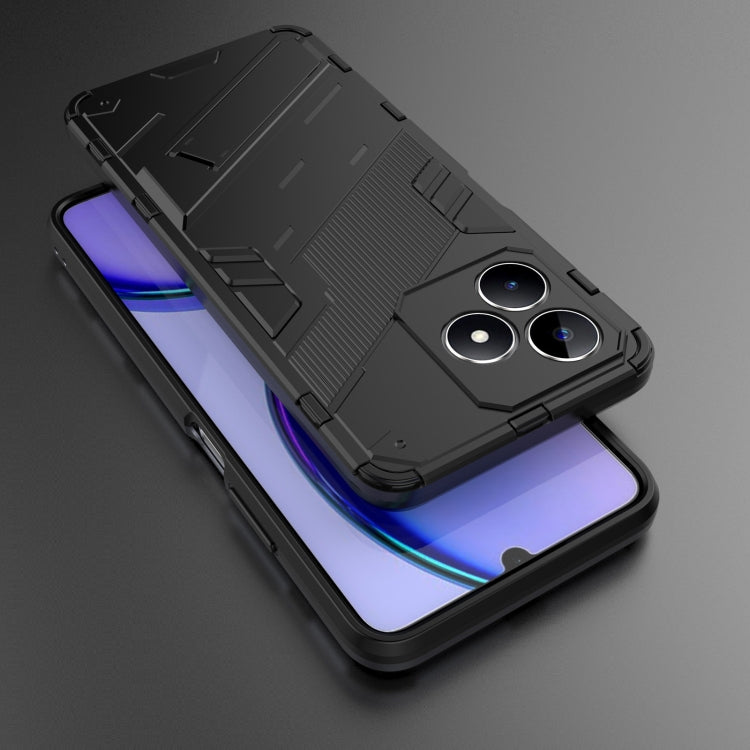 Punk Armor 2 in 1 PC + TPU Phone Case with Holder, For Realme C53 4G, For Realme C65 4G Global