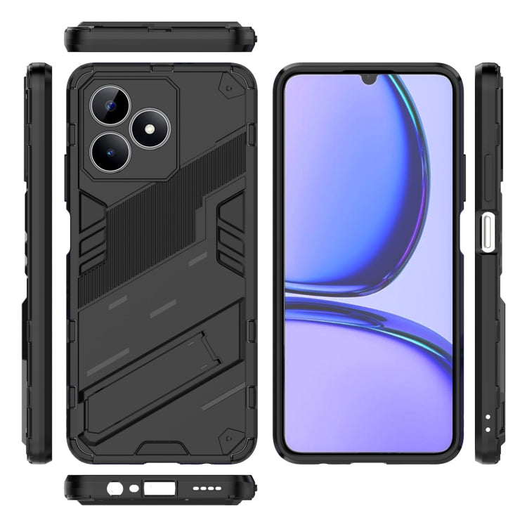 Punk Armor 2 in 1 PC + TPU Phone Case with Holder, For Realme C53 4G, For Realme C65 4G Global