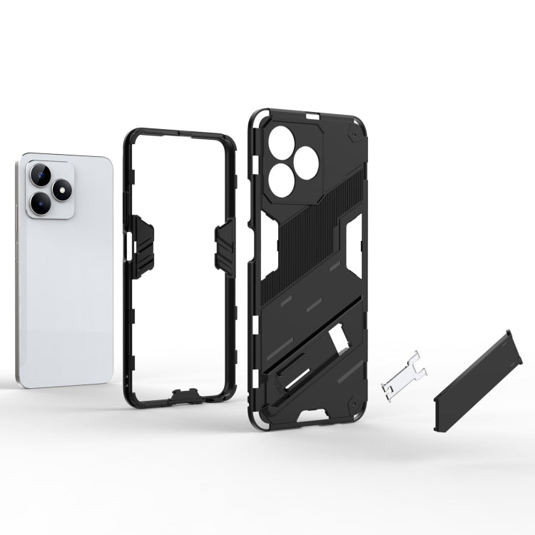 Punk Armor 2 in 1 PC + TPU Phone Case with Holder, For Realme C53 4G, For Realme C65 4G Global