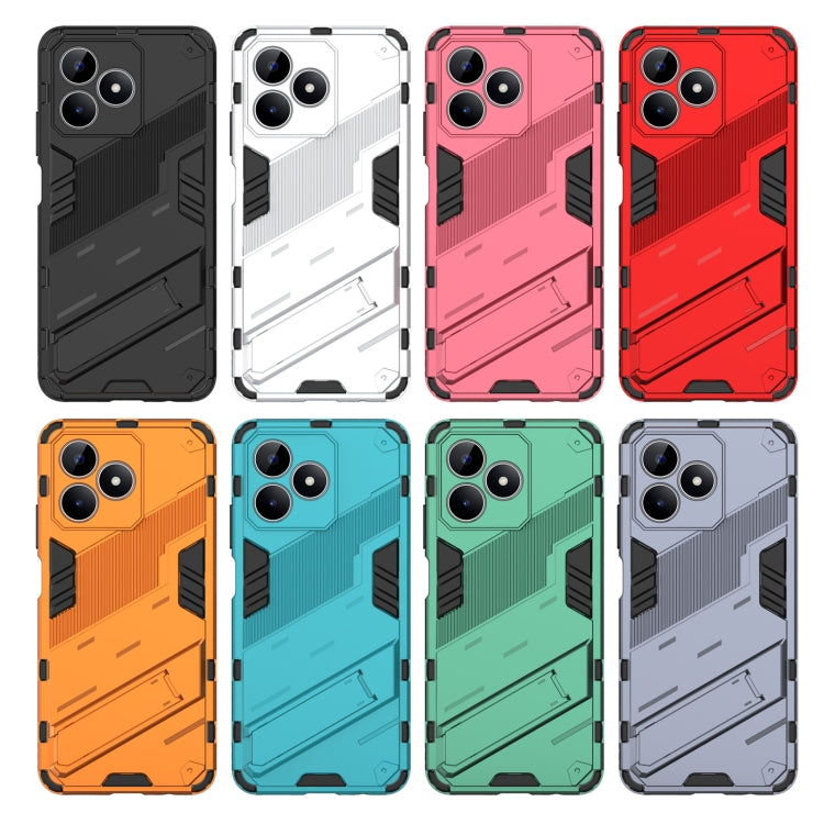 Punk Armor 2 in 1 PC + TPU Phone Case with Holder, For Realme C53 4G, For Realme C65 4G Global