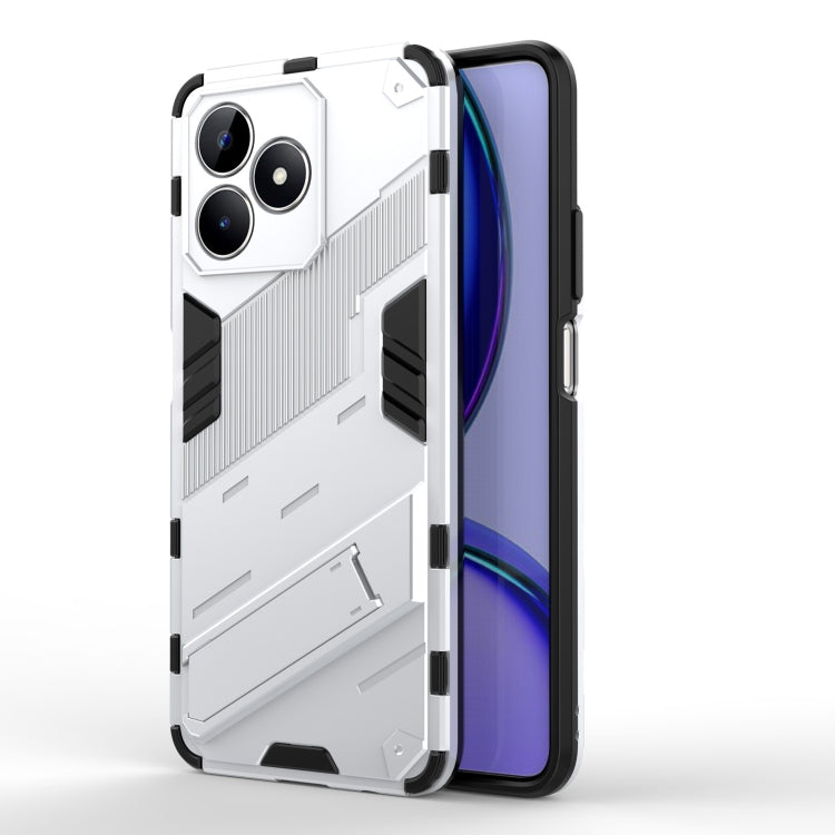 Punk Armor 2 in 1 PC + TPU Phone Case with Holder, For Realme C53 4G, For Realme C65 4G Global