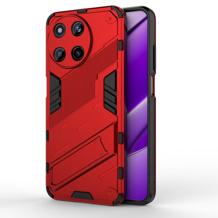 Punk Armor 2 in 1 PC + TPU Phone Case with Holder, For Realme 12 Pro 5G Global, For Realme C67 4G Global, For Realme 11 4G Global