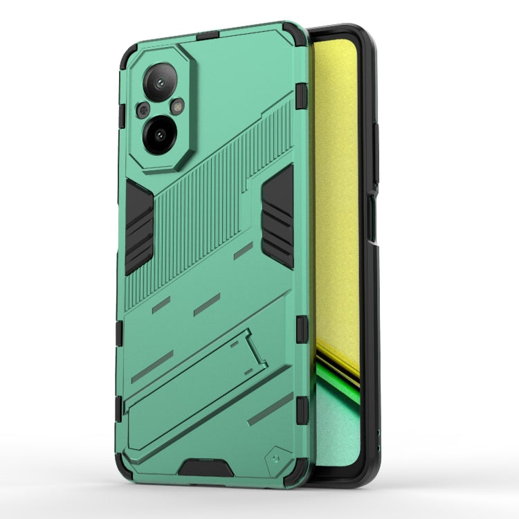 Punk Armor 2 in 1 PC + TPU Phone Case with Holder, For Realme 12 Pro 5G Global, For Realme C67 4G Global, For Realme 11 4G Global