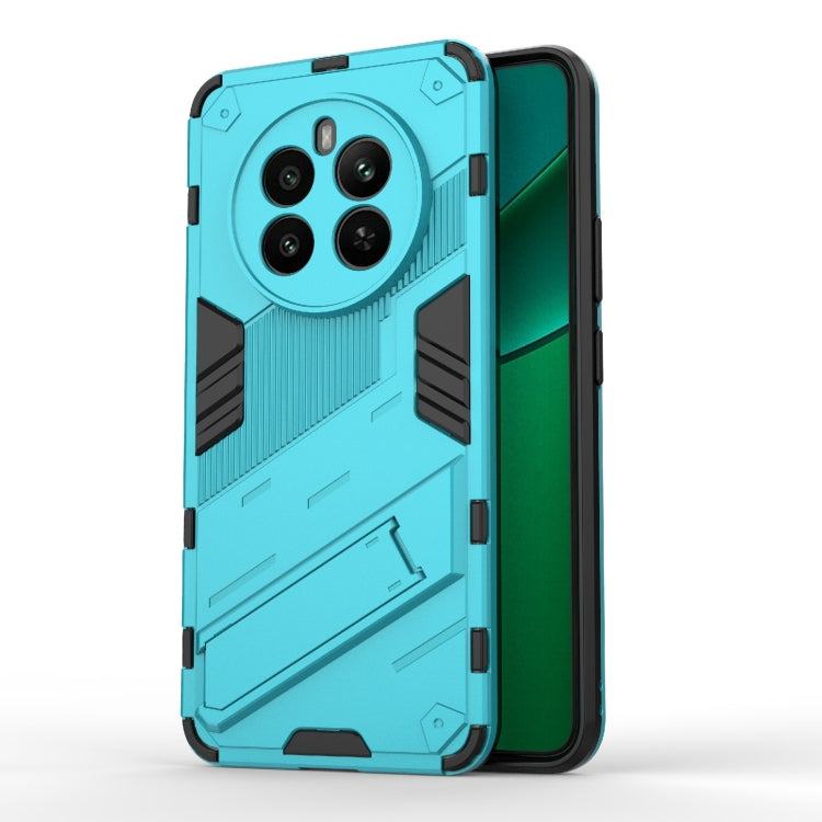 Punk Armor 2 in 1 PC + TPU Phone Case with Holder, For Realme C63 4G Global, For Realme 12 5G Global, For Realme 12+ 5G Global