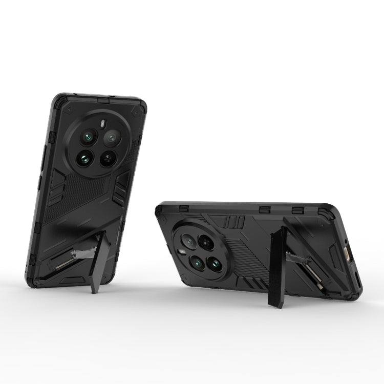 Punk Armor 2 in 1 PC + TPU Phone Case with Holder, For Realme 12 Pro 5G Global, For Realme C67 4G Global, For Realme 11 4G Global