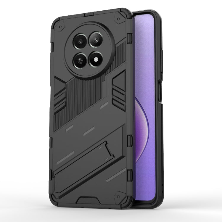 Punk Armor 2 in 1 PC + TPU Phone Case with Holder, For Realme C63 4G Global, For Realme 12 5G Global, For Realme 12+ 5G Global