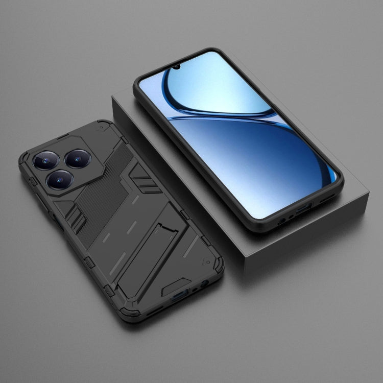 Punk Armor 2 in 1 PC + TPU Phone Case with Holder, For Realme C63 4G Global, For Realme 12 5G Global, For Realme 12+ 5G Global