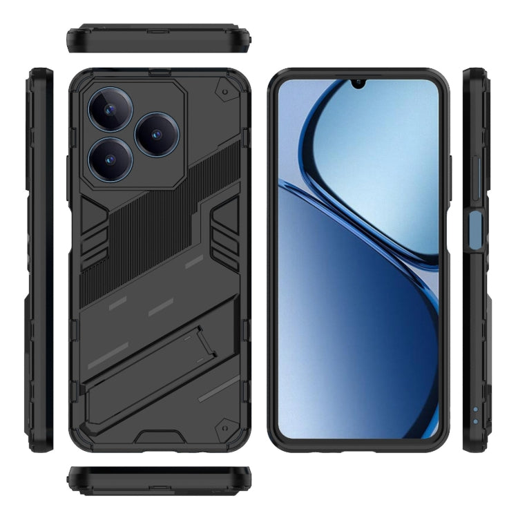 Punk Armor 2 in 1 PC + TPU Phone Case with Holder, For Realme C63 4G Global, For Realme 12 5G Global, For Realme 12+ 5G Global